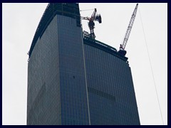 Chow Tai Fook Centre (530m, 111 floors, 2016) under construction.